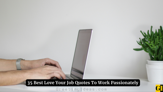 35 Best Love Your Job Quotes To Work Passionately