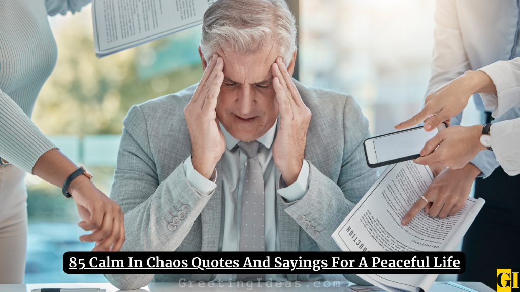 Chaos Quotes Images