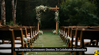 30 Inspiring Ceremony Quotes To Celebrate Memories