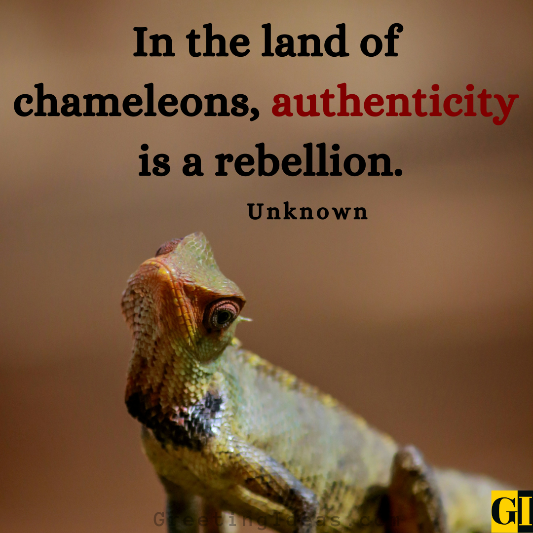 45 Interesting Chameleon Quotes On Inner Fakeness