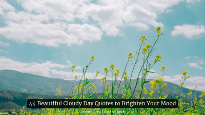 44 Beautiful Cloudy Day Quotes to Brighten Your Mood