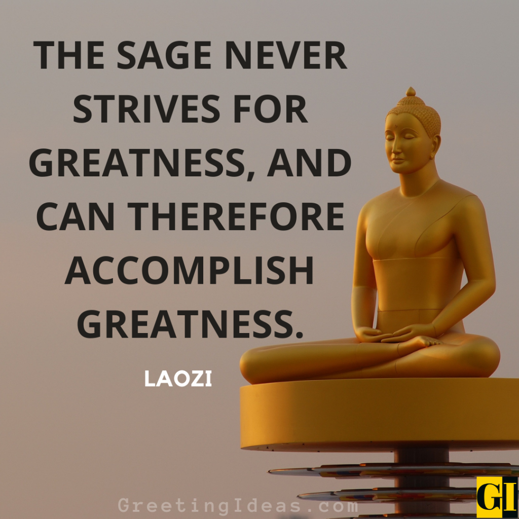 Sage advice for self-awareness showing golden Buddha and books representing wisdom without ego-driven ambition