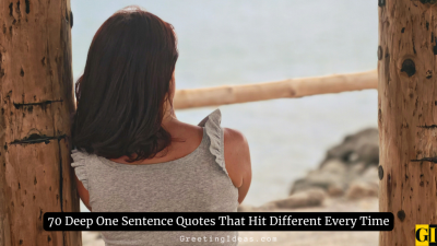 70 Deep One Sentence Quotes That Hit Different Every Time