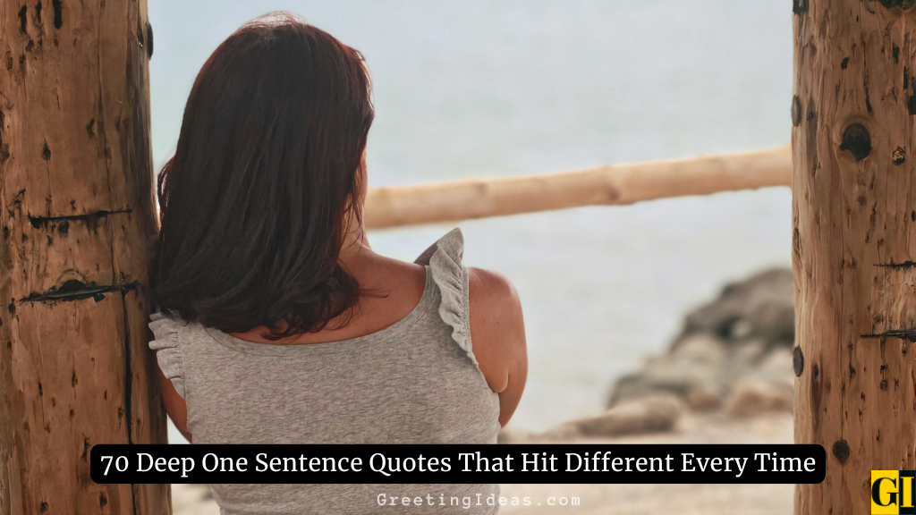 A woman gazing at the sea — one sentence quotes collection featuring deep one sentence quotes about life and brief wisdom