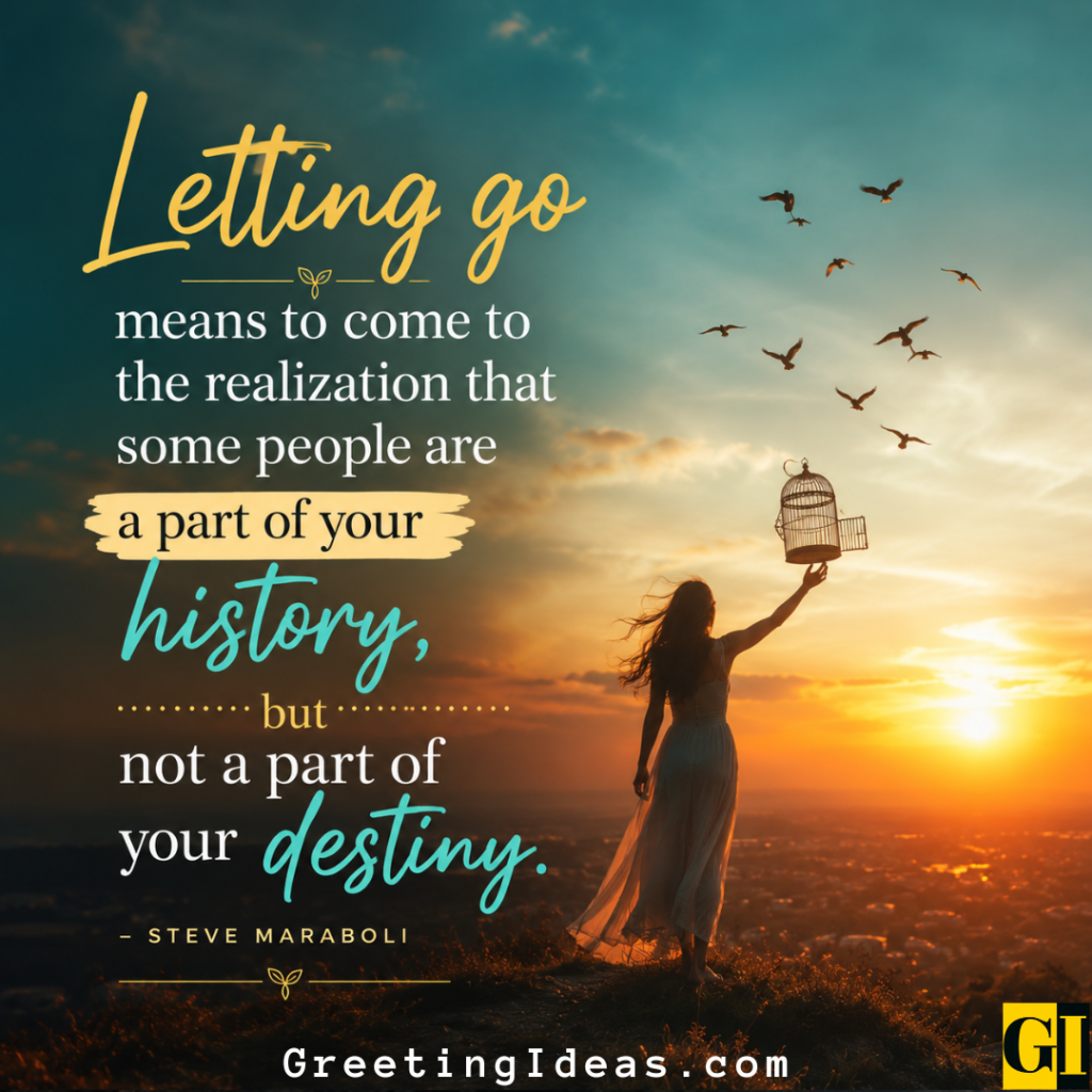 Steve Maraboli on Letting Go Woman releasing birds from cage at sunset with Steve Maraboli quote on letting go